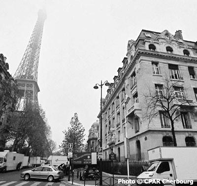 Première image du premier bâtiment de l'EAMEA en 1956.